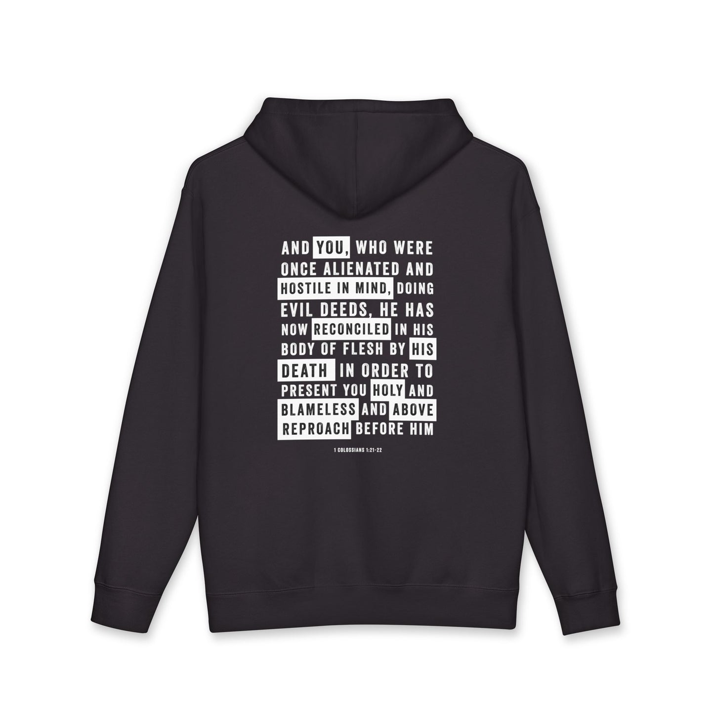 Wear Your Faith Hoodie | Colossians 1:21-22